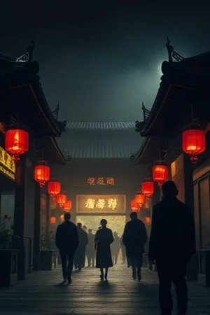 《雨林刻度》竖版海报，雨林树冠层的测量标尺
