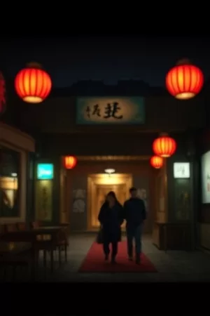 《海鸥邮局》竖版海报，海边邮局与成群海鸥